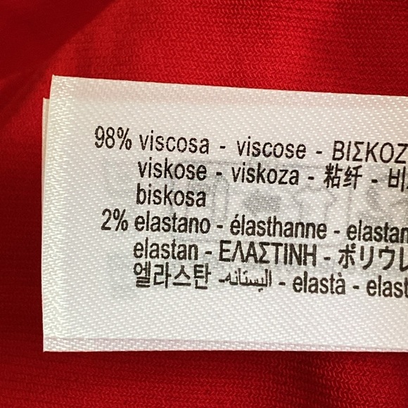 NWT. Zara ZW Collection Red viscose Blend Midi Dress with Pockets. Size. S. - Picture 12 of 12